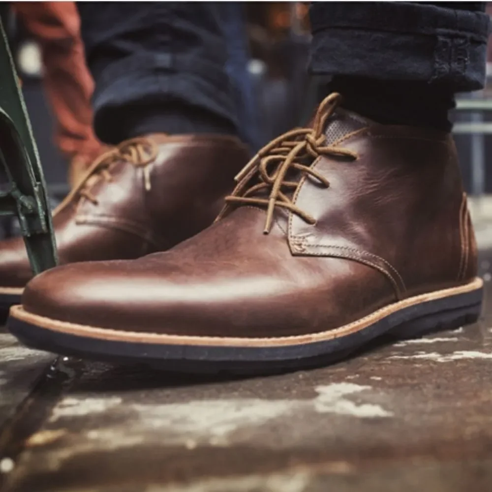 Timberland Earthkeepers Brown Leather Kempton Chukka Dress Business Work Boots 9